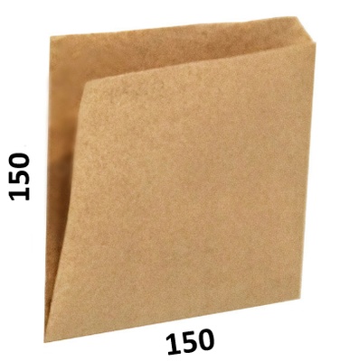 Пакет куточок паперовий 150*150, 100 шт/уп Р3-106-2 фото
