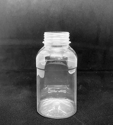 Пляшка квадратна 250мл, для лимонаду/напою, прозора, з кришкою, 400 шт/уп ЕН-9 фото