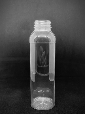 Пляшка квадратна 500мл, для лимонаду/напою, прозора, з кришкою, 400 шт/уп ЕН-11 фото