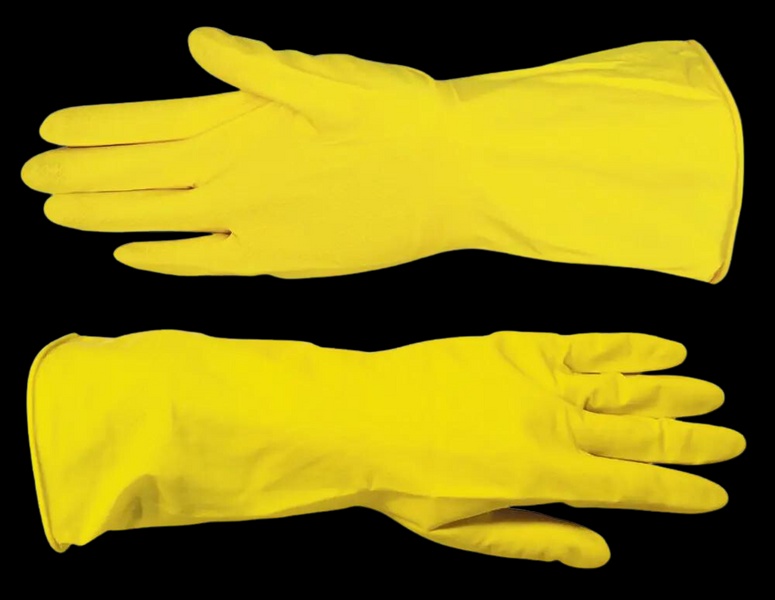 Рукавички L, господарчі, резинові, жовті, 1 пара/уп РН-2 фото